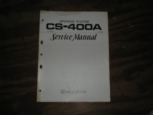 CS-400W Speaker Service Manual  Pioneer